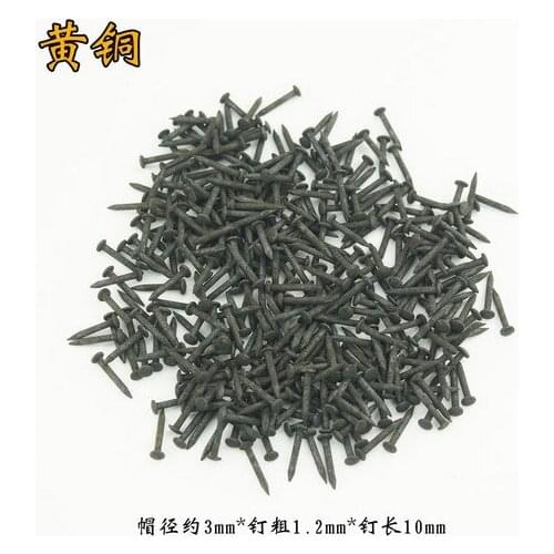 Fasteners supplies Chinese copper head nail small copper drum Brass Antique furniture hinge pin 1.2MM*8MM