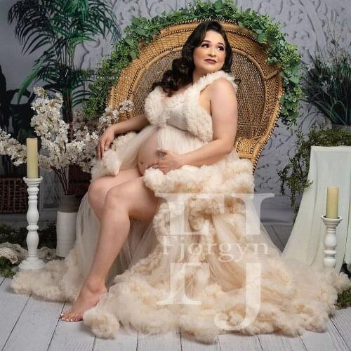 Summer Maxi Dress 2020 for Maternity or No-maternity Custom Made Ruffled Gown for Photoshoot ropa embarazada Mom and Me Dresses