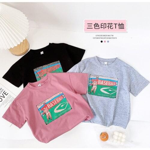 Summer Childrens Short Sleeve T Shirts 2 3 4 5 6 Y Toddler Baby Boys Fashion Casual Print T Shirt Kids Cotton Tee Tops For Boys