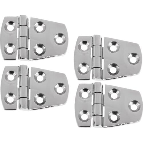 MagiDeal 4pcs 57 x 38mm Boat Hatch Door Strap Hinge Marine Stainless Steel