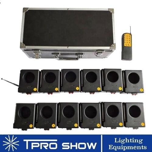 Electronic Wireless Control Cold Fountain Machine Mini Pyro 12pcs Stage Lighting Effect Sparkler Fountain Device For Wedding