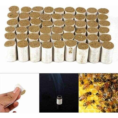 54pcs Beekeeping Tools Set Bee Hive Smoker Fuel Bomb Medicinal Tools Bee Pipe Chinese Ma Herb Smoke Beekeeping Equipment