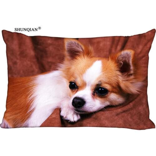 New Cute Dog Pillow Case Custom Wedding Pillowcase Cover Cases Gift Zippered Rectangle Pillow Case