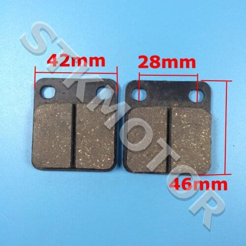 4PCS /2 Pairs Front Brake Pads For Yamaha YFM250 Kawasaki KVF300 Ozark ATV Quad YFZ350