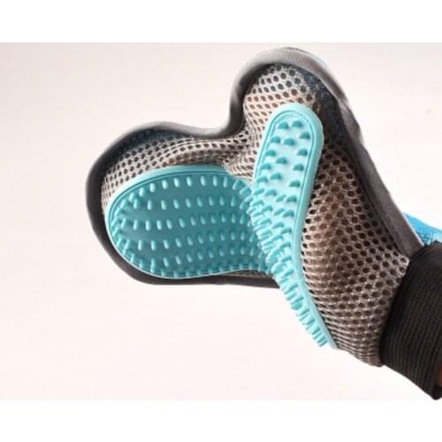 Pet Rubber Glove Dog Cat Grooming Hair Hair Removal Hand Gloves Double-Side Cleaning Massage Deshedding Brush Comb Pet Comb Tool