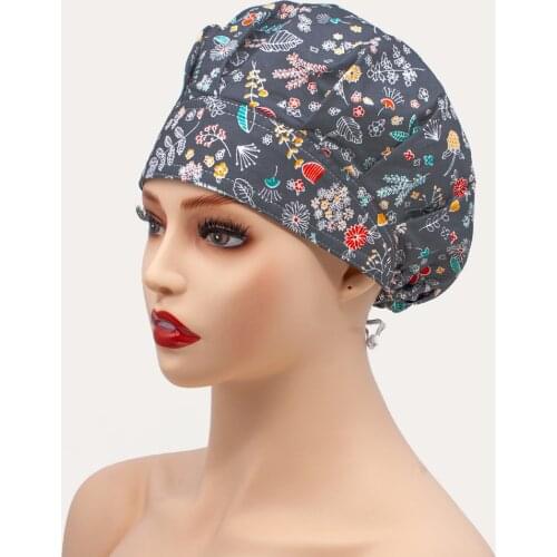 Scrub Women Long hair Caps Clearance Vet Surgical Caps Women Men Hospital Doctor Nurse Work Hats Dentist Hats Surgical Caps