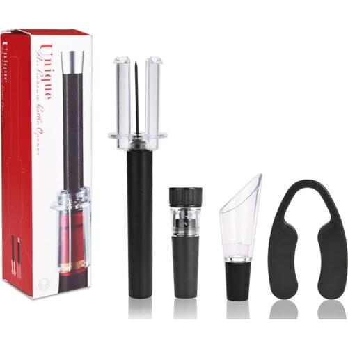 Air Pump Wine Opener Air Pressure Vacuum Stainless Steel Pin Type Bottle Corks Out Tool Beer Lid Red Wine Stopper Corkscrew