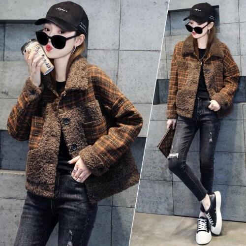 Tromlfz Women's Plaid Coats