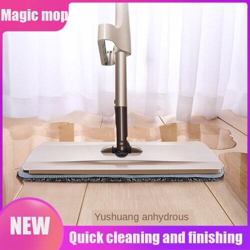 Magic Self-Cleaning Squeeze Mop Microfiber Spin And Go Flat Mop For Washing Floor Home Cleaning Tool Bathroom Accessories
