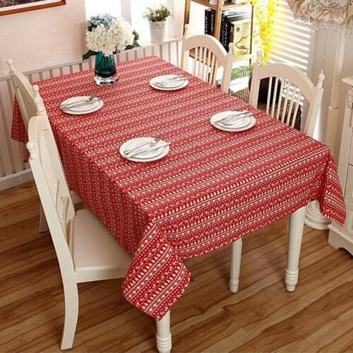 Wongs Bedding Linen Tablecloths On The Table