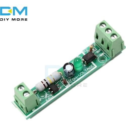 1-Bit AC 220V Optocoupler Isolation Module Voltage Detect Board Adaptive For Isolamento Fotoaccoppiatore Adapter PLC 24V Level