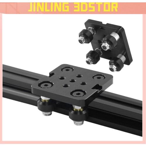 1set 3D Printer parts Openbuilds V gantry plat set special slide plate pulley for 2020 /2040 V-slot aluminum profiles wheels