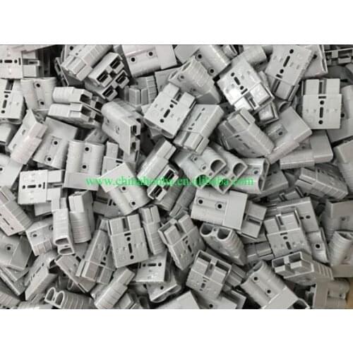 10pcs/lot SMH Auto Power Products 50AMP 600V grey 2 pin dual pole battery connector with 6AWG, 8AWG, 10-12 AWG terminal