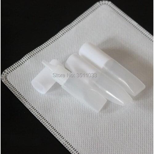 100pcs,3ML Transparent Oil Lotion Refillable Bottle Small Cosmetic Sample Container Travel Liquid Cream Fill Vials White Cap