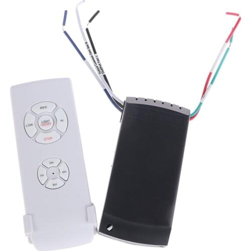 110-240V Universal Ceiling Fan Lamp Speed Remote Control Kit Timing Wireless