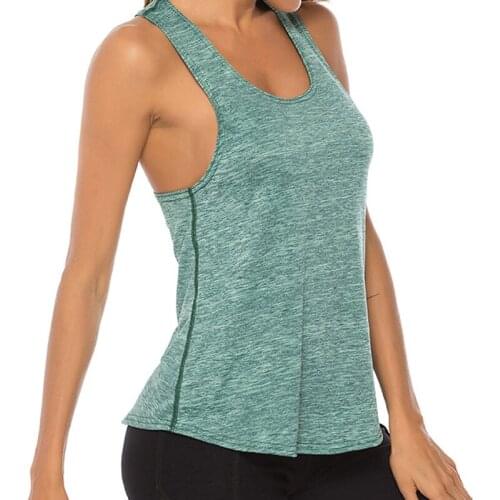 2021 Sleeveless Yoga Vest Sport Singlet Women Athletic Fitness Sport Tank Tops Gym Running Training Yoga Shirts