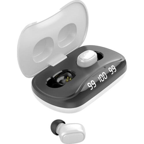 2021 NEW Wireless Bluetooth Headset TWS-210s Bluetooth 5.0 Binaural Touch Stereo LED Power Display Waterproof Sports Earbuds