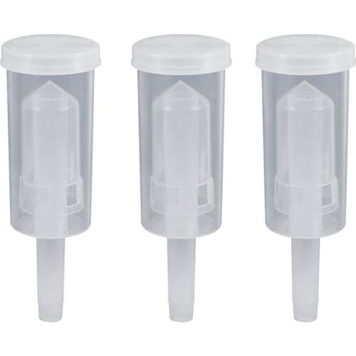 3 PCS Homebrew Beer Cylinder Fermentor Air Lock One Way Exhaust Water Sealed Check Valve for Home Beer Fermentation Wine Making