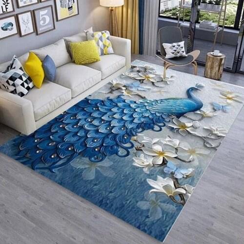 Nordic Style 3D Floor Carpet Mat Non-slip Doormat Living Room Home Decoration Home Hallway Floor Rug