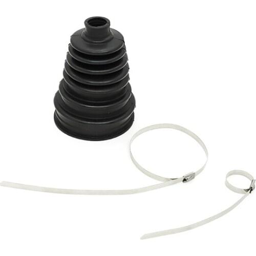 4Pcs Silicone Constant Speed Dust Cover Track Connector Inner Diameter 24mm CV Boot with Clamp Kit Universal Car Accessories