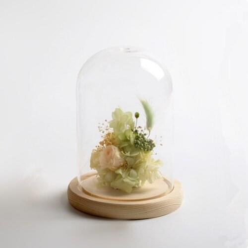 48sets/pack 7*12cm Small Size Glass Dome Vase Home Decoration Diameter=7cm Height=12cm Glass Cover Friend Gift Wedding