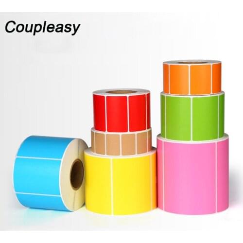 960Pcs/Roll 70x50mm Colour Sticker Blank Direct Thermal Label Paper Price Lables Stationery Stickers Business Supplies