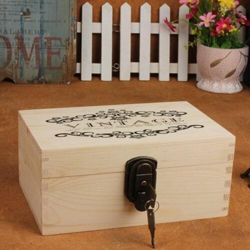 Antique wooden storage box tenon wood zakka do the old wooden storage household gizmo gifts