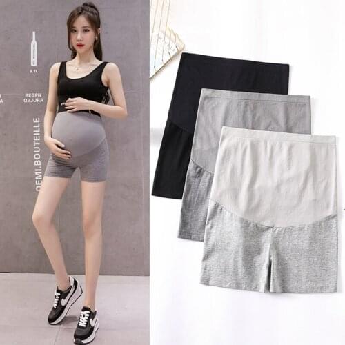 Safe Summer Thin Cotton Maternity Short Legging Belly Seamless Hot Shorts Legging Pregnant Women Casual Yoga Pregnancy Underpant