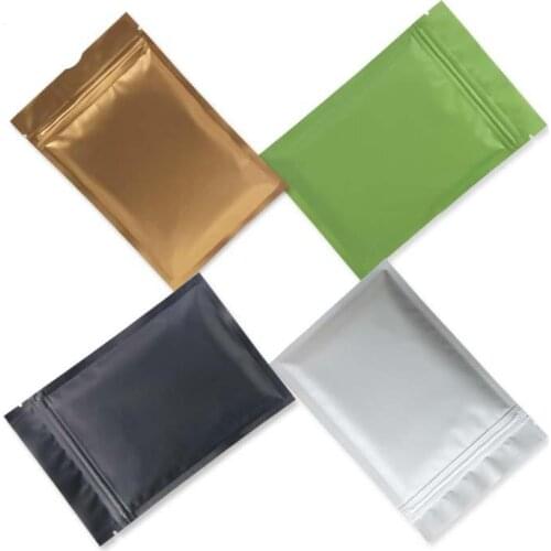 Wholesale Brown Foil Stand-Up Heat Sealable Resealable Zip Pouch, Kraft Paper Food Storage Packaging Bag with Tear Notch 1inch i