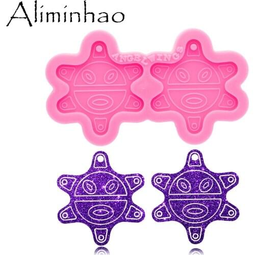 DY0787 Super Glossy Indian Sun Earring Resin Mold, Mould Craft Keychain, Silicone Mold For Epoxy Resin Jewellery Making