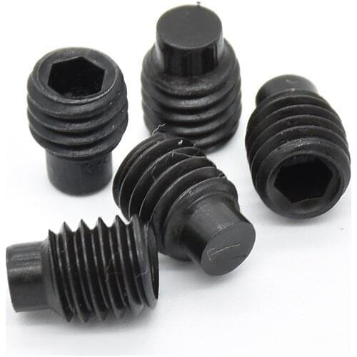 M3 M4 M5 M6 M8 M10 M12 Grade 12.9 Alloy Steel Black Hexagon socket set screws with dog point
