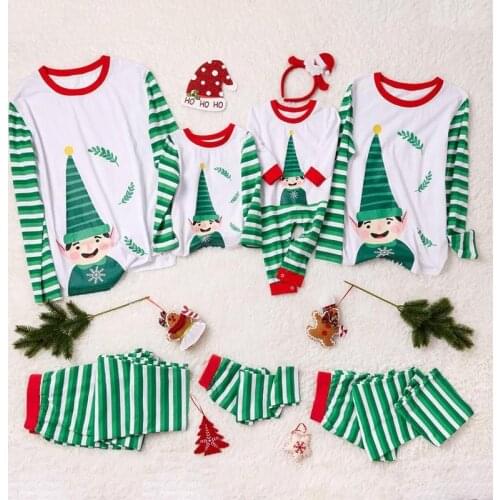 Family Matching Outfits Look 2019 Christmas Pajamas Mother Daughter Father Son Nightdress Mama and Me Clothing Christmas Pajama