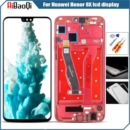 Original LCD 6.5 For Huawei Honor 8X LCD Display+Touch panel Digitizer JSN-L21 JSN-L42 for HUAWEI Honor8X Screen With Frame