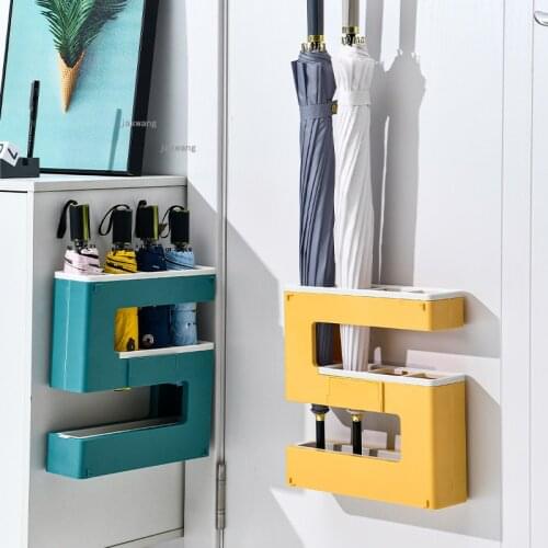 Household Office Plastic Umbrella Stands Creative Hallway Porch Wall Mounted Umbrella Holder for Apartment Umbrella Storage Rack