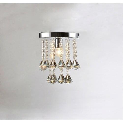 Led chandelier light E14 E27 socket 95-245v waterproof driver laser Metal base K9 crystal Small design Foyer Bedroom