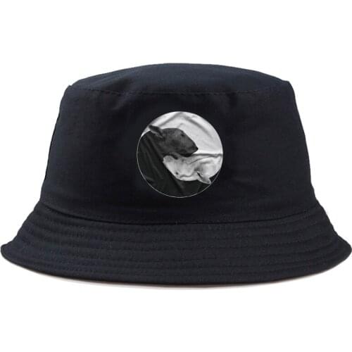 Bull Terrier Yin And Yang Unisex Bucket Hat men Cotton Fishing Hunting Cap Outdoor Beach Fisherman Panama Women