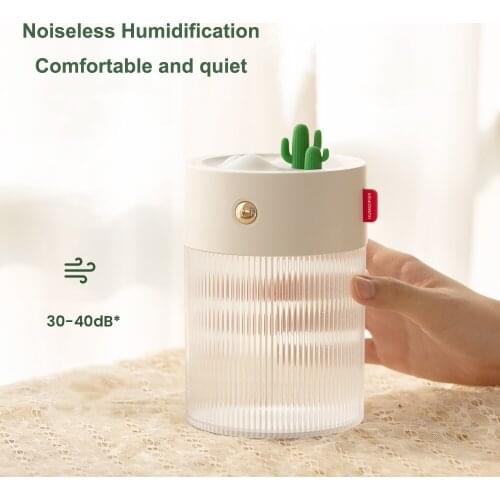 Wireless Air Humidifier 2000mAh USB Rechargeable Portable Cool Mist Electric Aroma Oil Diffuser Humidifier with Warm LED Light