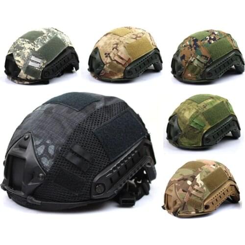 Fast Helmet Covers Camouflage Unisex Fashion Tactical Hunting Warfare Protective Adults Cloth Material Self Safety Caps Covers
