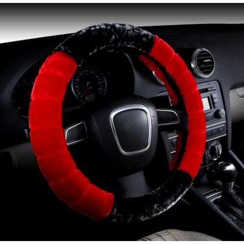 1Pcs Universal Plush Decoration volante Car Steering Wheel Cover Steering Wheel Protector Auto Interior Accessories Keep Warm