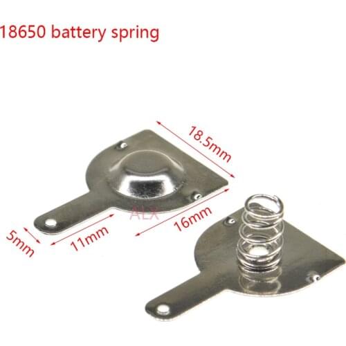 10pair (20pcs) 18650 battery pack 16MM*18.5MM spring contact piece battery box positive and negative single pole battery 10pairs