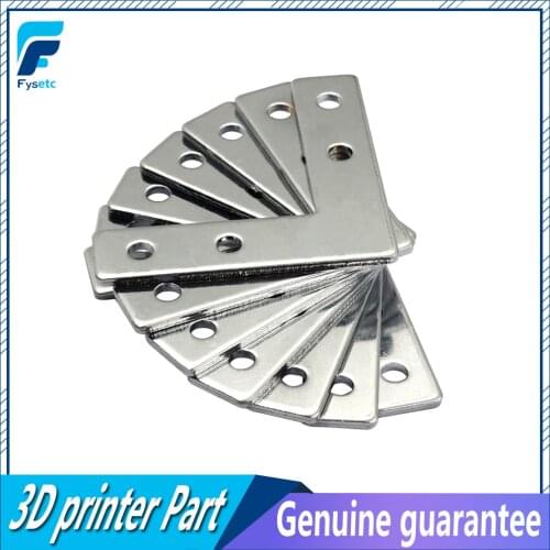 10pcs 4hole 90 Degree Joint Board Plate Corner Angle Bracket Connection Joint Strip For Aluminum Profile 2020 20x20 with 4 holes