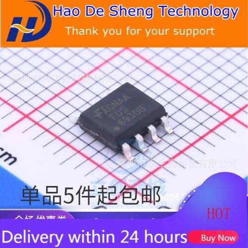 10PCS/LOT FDS6930B FAIRCHILD Field Effect MOS Pipe SOP8 New Original In Stock