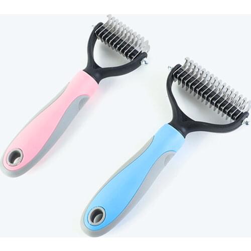 11/13 Blades Pet Fur Knot Cutter Remove Rake Grooming Shedding Brush Comb Rake Cat Dog Brush Grooming Deshedding Trimmer Tool