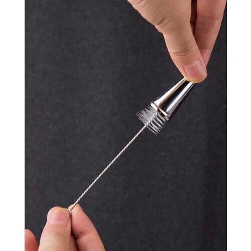 3Pcs Piping Cake Nozzles Cleaning Brush Tools Cookies Nylon Skinny Pipe Tube Cleaner for Kitchen Baking