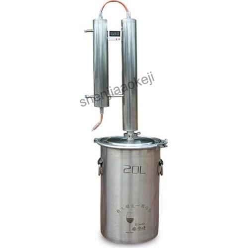 304 Stainless Steel 20L Moonshine Distiller Copper Distiller Cooling Coil Alcohol Home Wine Making Whisky Brandy Distiller