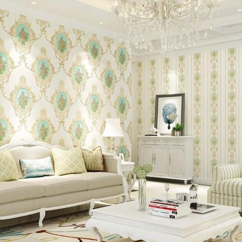 Beibehang European garden 3d wallpaper American mirror flower bedroom AB version living room TV background 3D wallpaper roll
