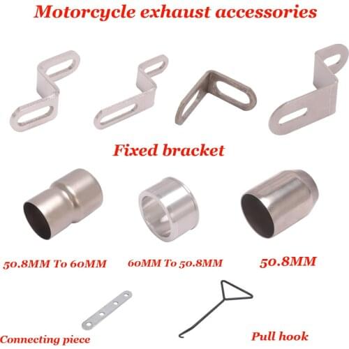 Motorcycle exhaust accessories Z type connector spring hook fixing screw Tube Adapter