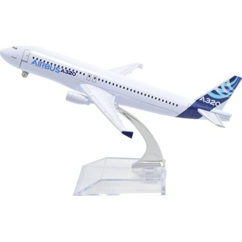 TANG DYNASTY(TM) 1:400 16cm Air Bus Original A320 Metal Airplane Model Plane Toy Plane Model