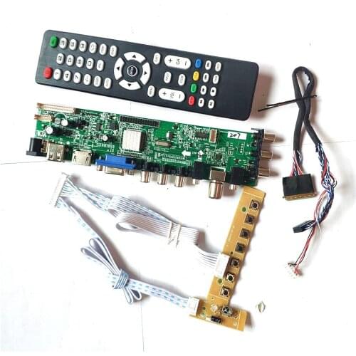 For HSD140PHW1-A/A00/A01/A02/B00/B01 universal LVDS 40Pin HDMI-Compatible VGA USB AV TV DVB 1366*768 LCD Controller board