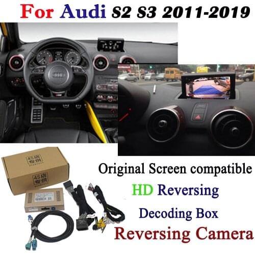 Reversing Camera For Audi S2 S3 2011~2019 Adapter Original Screen compatible Monitor Backup parking Rear View Camera MMI Decoder